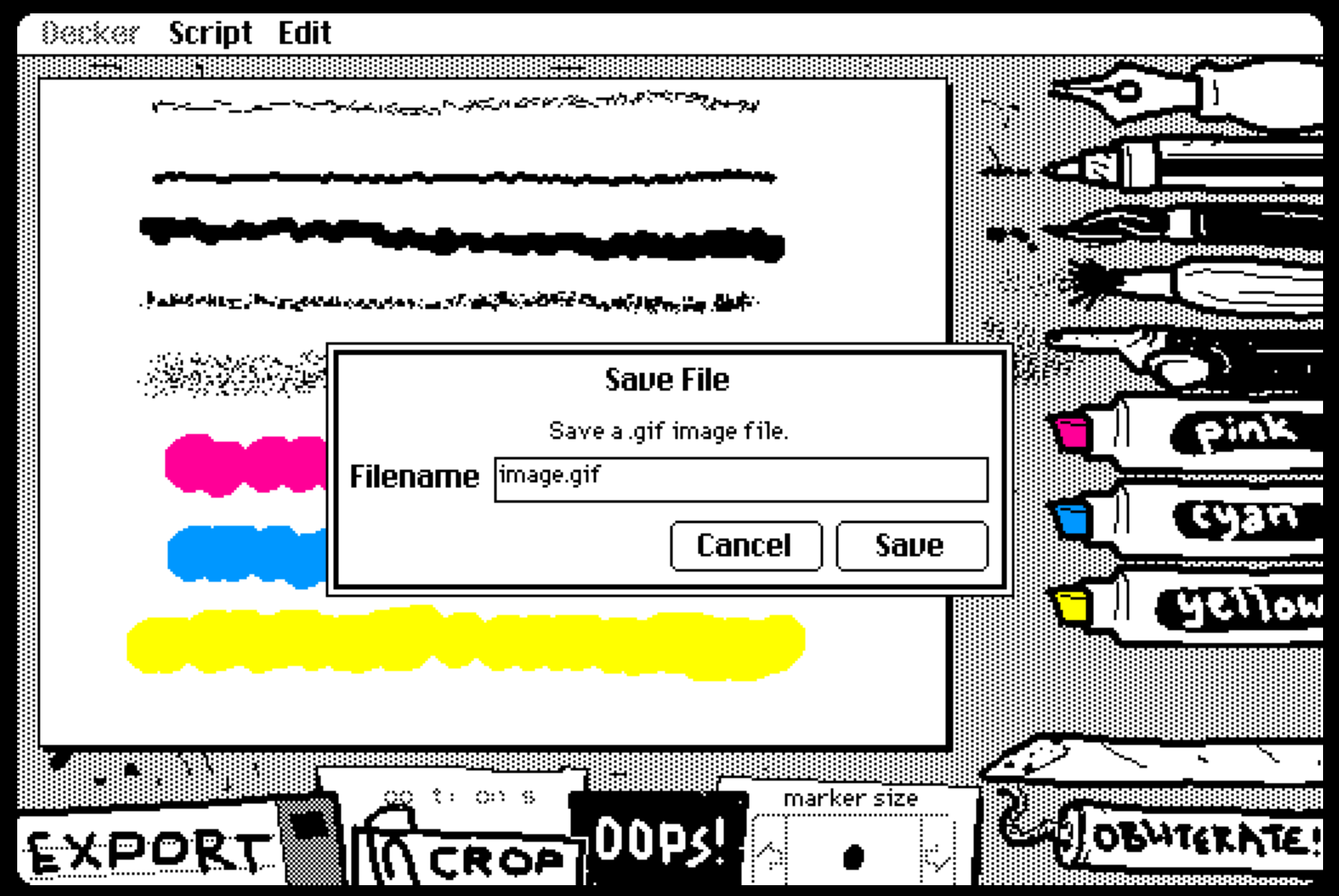 Xuất GIF WigglyPaint